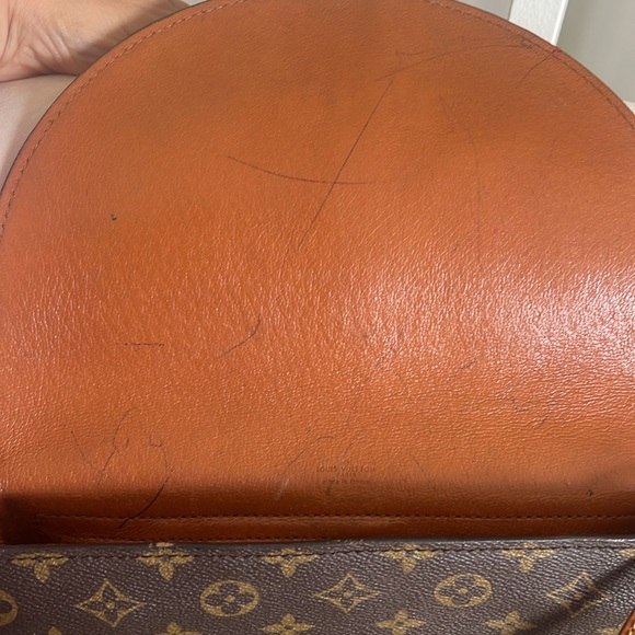 Louis Vuitton Vtg 80’s Chantilly MM Monogram Crossbody Shoulder Bag Brown Purse - Picture 12 of 17